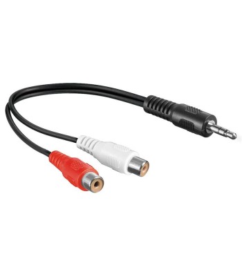 Cavo Audio Stereo  2 RCA femmina a Jack 3.5 mm maschio 1,5m