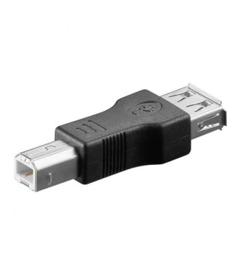 Adattatore Convertitore USB A Femmina USB B Maschio Nero