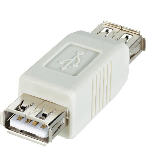 Adattatore USB-A Femmina USB-A Femmina Bianco