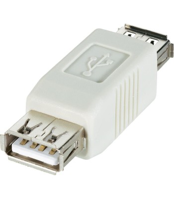 Adattatore USB-A Femmina USB-A Femmina Bianco