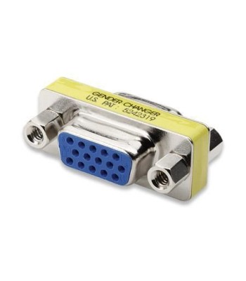 Mini Gender Changer VGA DB 15 poli HD F/F