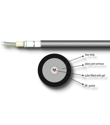 Cavo Loose Antiroditore 8 fibre 62,5/125 OM1 LSZH Nero