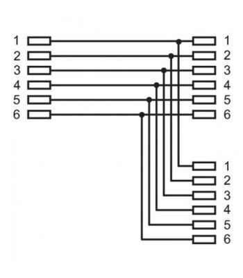 Accoppiatore telefonico 2 x 6P4C F a 6P4C F