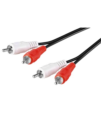 Cavo Prolunga Stereo RCA Chinch 2x RCA M/M 2,5 m