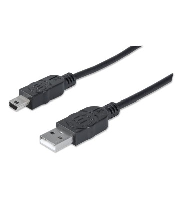 Cavo USB 2.0 A maschio/mini B 5 pin maschio 1,8 m Nero