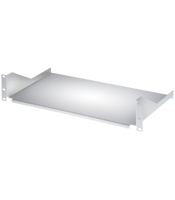 Mensola per Rack 19'' 250 mm 2U Grigia 2 punti