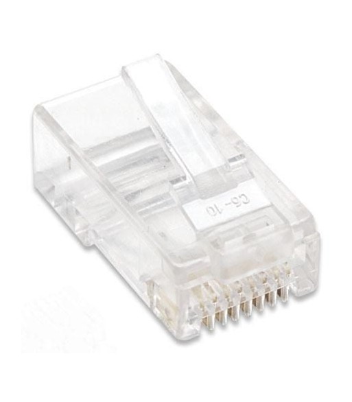 Plug Modulari RJ45 Cat5E per Cavo Rigido UTP