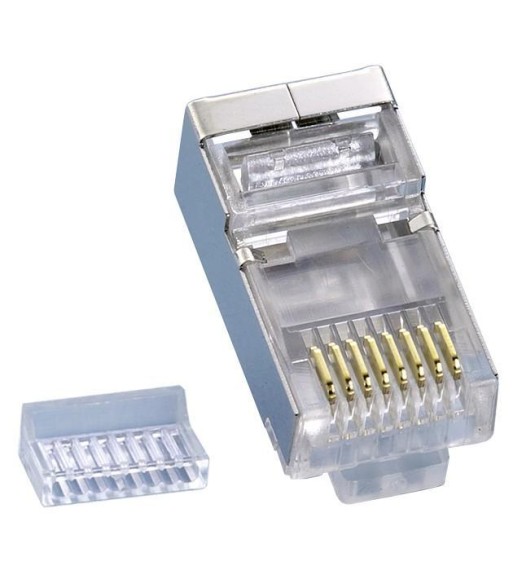 Plug Modulari RJ45 Cat5E con Slitta per Cavo Flessibile STP