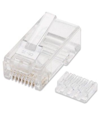 Plug Modulari RJ45 Cat6 con Slitta per Cavo Flessibile UTP