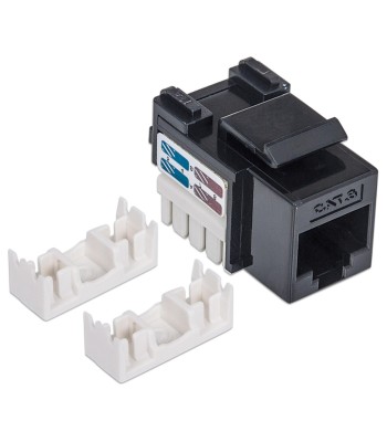 Frutto Keystone RJ45 Cat.6 UTP non schermato Nero