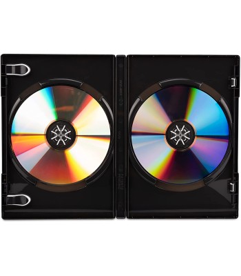 Custodia Doppia per DVD/CD BOX  Nero