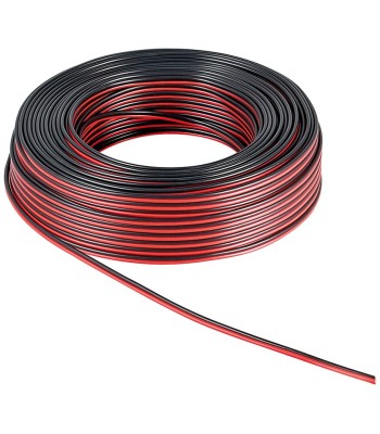 Cavo Audio per diffusori acustici Nero/rosso 0,75 mm² rotolo 50 mt