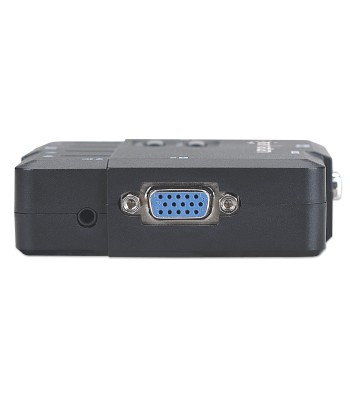 KVM Switch 2 Porte USB/Audio Nero