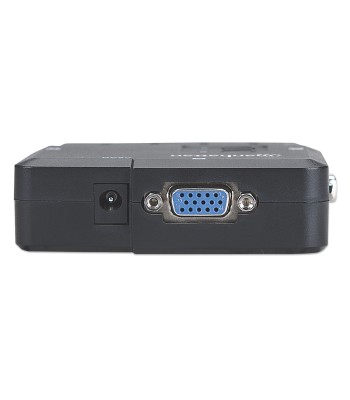 KVM Switch 2 Porte USB/Audio Nero