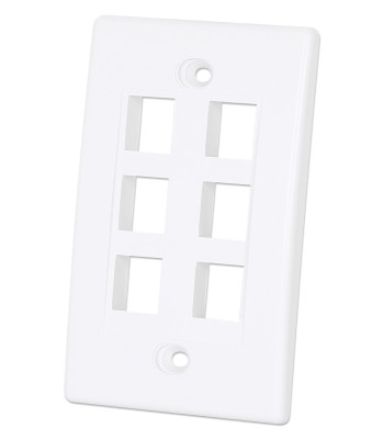 Placca Porta Frutti 6 Posti Mod.503 Bianco