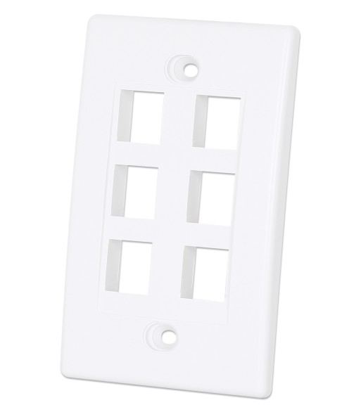 Placca Porta Frutti 6 Posti Mod.503 Bianco