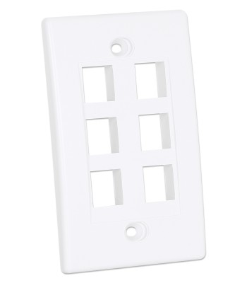 Placca Porta Frutti 6 Posti Mod.503 Bianco