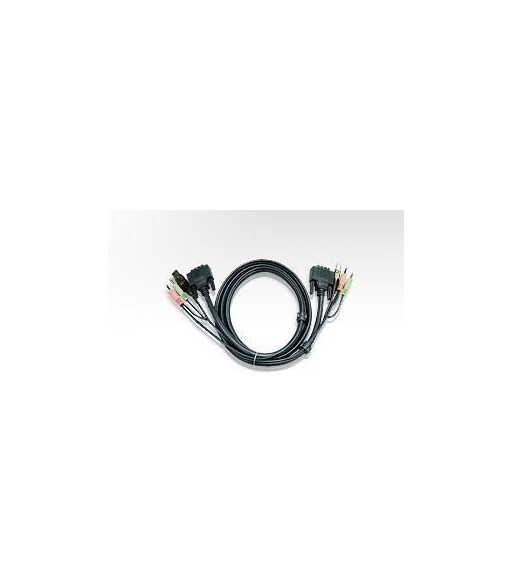 Cavo per KVM USB/DVI con audio 1,8 m, 2L-7D02U