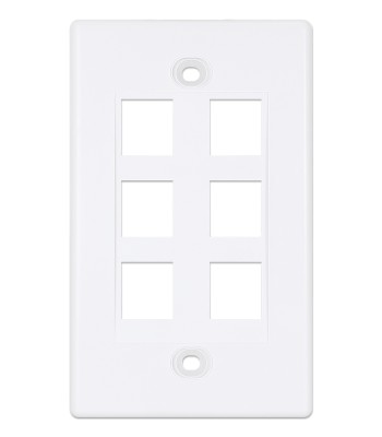 Placca Porta Frutti 6 Posti Mod.503 Bianco