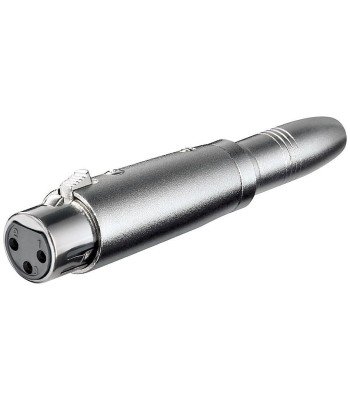 Adattatore XLR Cannon Femmina ad Audio 6,35mm Femmina Mono