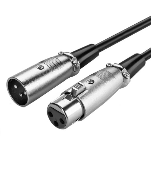 Cavo prolunga XLR Cannon 6 mt. col. Nero