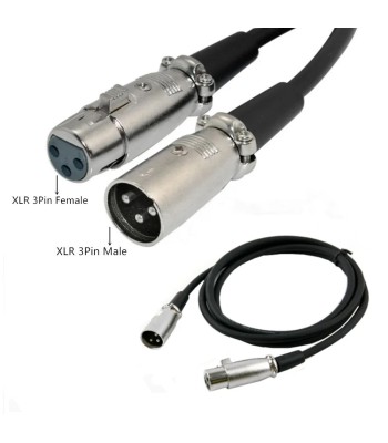 Cavo prolunga XLR Cannon 6 mt. col. Nero