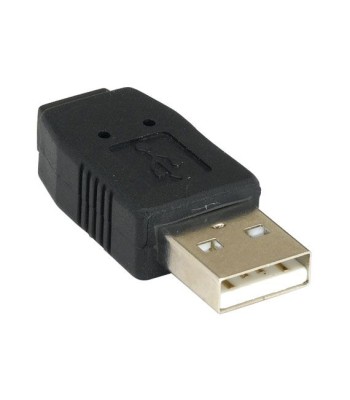 Adattatore Convertitore USB A Maschio a Mini B Femmina Nero