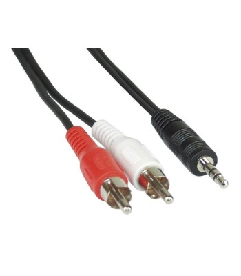 Cavo Stereo Jack 3, 5 mm a 2 x RCA maschio 3 mt