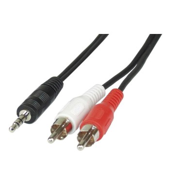 Cavo Stereo Jack 3, 5 mm a 2 x RCA maschio 3 mt