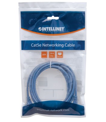 Cavo di rete Patch CCA Cat. 5e Blu UTP 0,5 mt