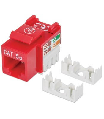 Frutto Keystone RJ45 Cat5e UTP Rosso