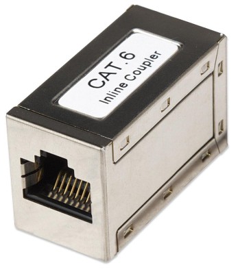 Accoppiatore RJ45 Cat6 8P8C Femmina/ Femmina, FTP, Silver