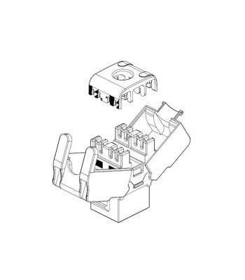 Frutto Keystone RJ45 UTP Cat6 Bianco