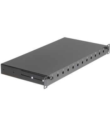 Cassetto Rack 19'' Fibra Ottica 12 Porte ST Simplex