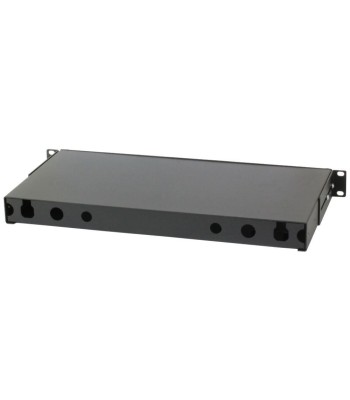 Cassetto Rack 19'' Fibra Ottica 12 porte SC Duplex Nero