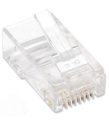 Confezione 100 Plug RJ45 per Cavo Rigido Cat.5e UTP