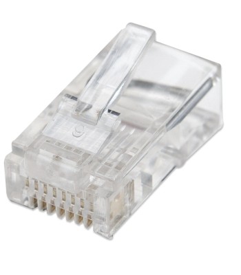 Confezione 100 Plug RJ45 UTP per Cavo Flessibile Cat.5E