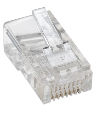 Confezione 100 Plug RJ45 UTP per Cavo Flessibile Cat.5E