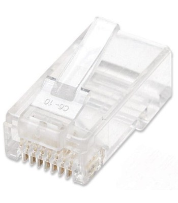 Confezione 100 Plug RJ45 per Cavo Flessibile Cat.6 UTP