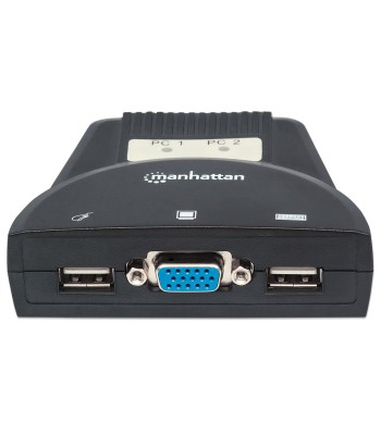 Mini KVM Switch 2 Porte USB con Audio