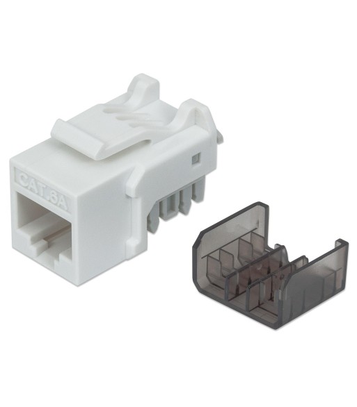 Frutto Keystone RJ45 Cat6A UTP 10 Gigabit Bianco