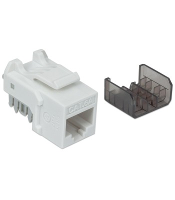 Frutto Keystone RJ45 Cat6A UTP 10 Gigabit Bianco