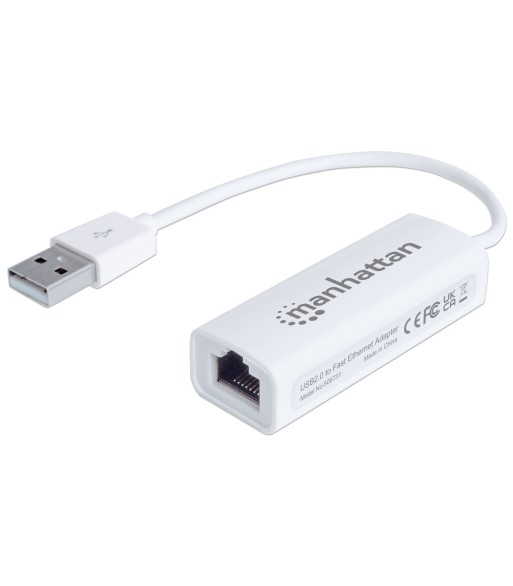 Adattatore USB 2.0 con porta Ethernet LAN 100Mbps