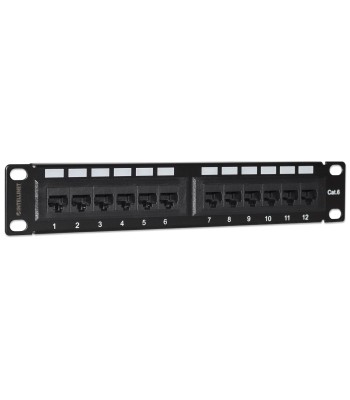 Pannello Patch per Rack 10'' 12 Porte UTP Cat.6 1HE