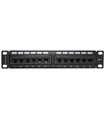 Pannello Patch per Rack 10'' 12 Porte UTP Cat.6 1HE