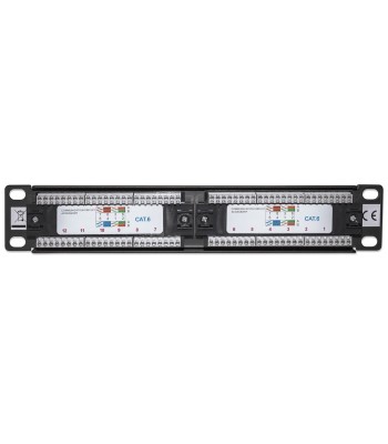 Pannello Patch per Rack 10'' 12 Porte UTP Cat.6 1HE