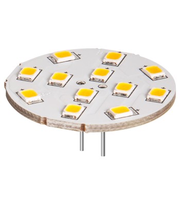 Faretto Led a Disco 12LED SMD G4 5050 2W 230lm Bianco Caldo, Classe E