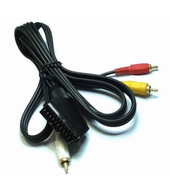 Cavo Audio video Scart RCA 2 Mt IN/Out