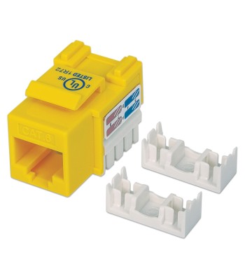 Frutto Keystone RJ45 Cat.6 UTP non schermato Giallo