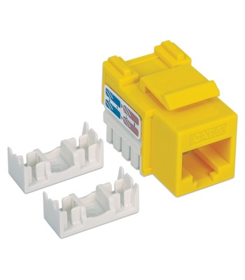 Frutto Keystone RJ45 Cat.6 UTP non schermato Giallo